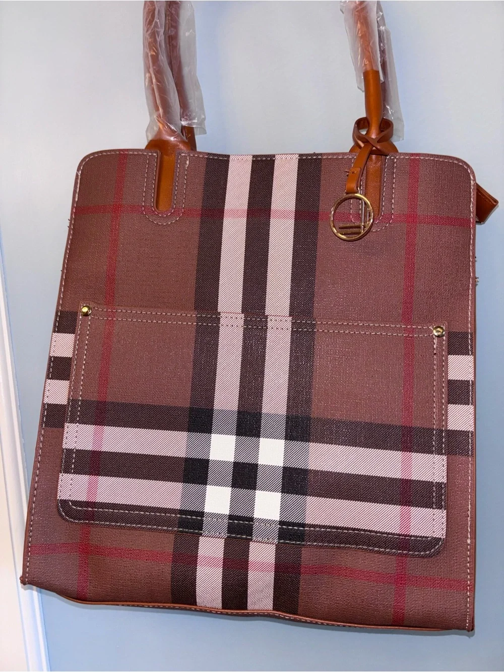 Plaid medium size purses nwot